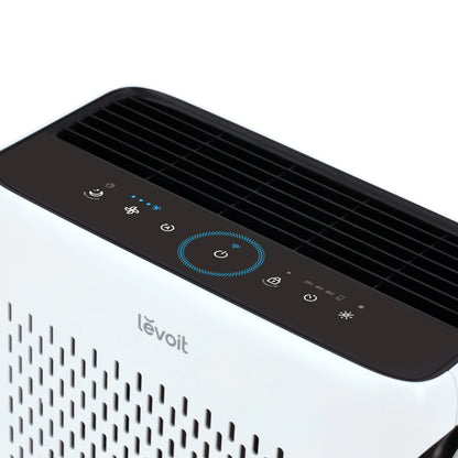 Purificator de aer Smart LEVOIT Vital 100S Wi-Fi, Filtru True HEPA, Carbon Activ, Nivel Zgomot 23 dB, Senzor Calitate Aer, Mod Noapte, Alb