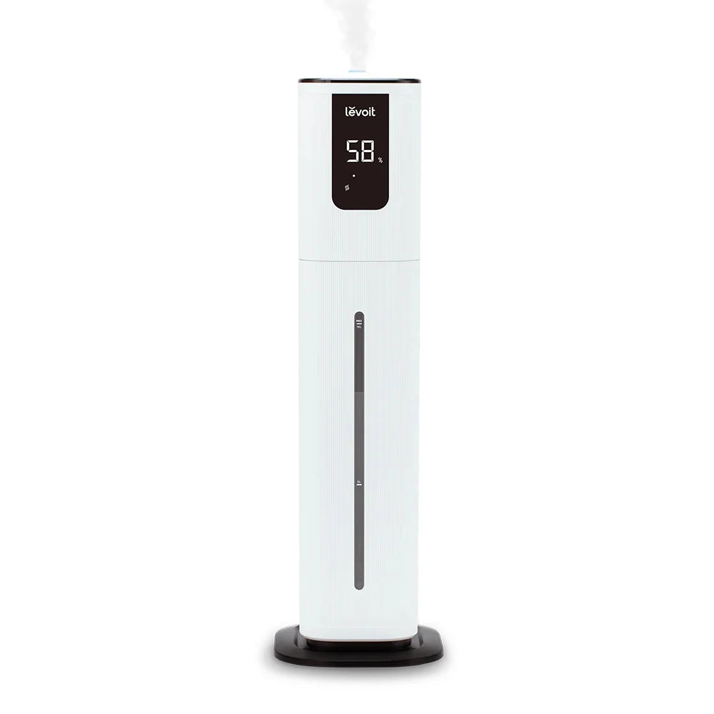 Umidificator de aer Smart LEVOIT OasisMist 1000S Cool Mist Tower, Wi-Fi, Rezervor 10L, Ultrasonic, Aromaterapie, Funcție AUTO, Autonomie 100 ore
