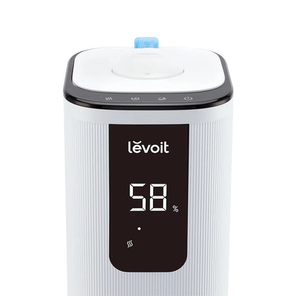 Umidificator de aer Smart LEVOIT OasisMist 1000S Cool Mist Tower, Wi-Fi, Rezervor 10L, Ultrasonic, Aromaterapie, Funcție AUTO, Autonomie 100 ore
