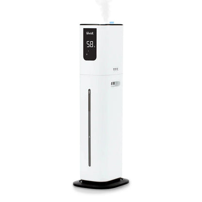 Umidificator de aer Smart LEVOIT OasisMist 1000S Cool Mist Tower, Wi-Fi, Rezervor 10L, Ultrasonic, Aromaterapie, Funcție AUTO, Autonomie 100 ore